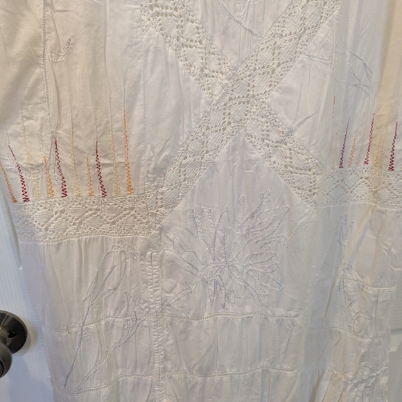 Nataya White Embroidered Maxi Dress - Picture 14 of 16